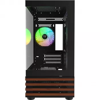 Mikro obudowa PC Thermaltake View 170 WS ARGB — Obudowa Micro, czarna, obsługa zasilacza PS2, 2x wentylator boczny 120 mm + 1x wentylator tylny 120 mm, dysk HDD 2,5/3,5 cala
