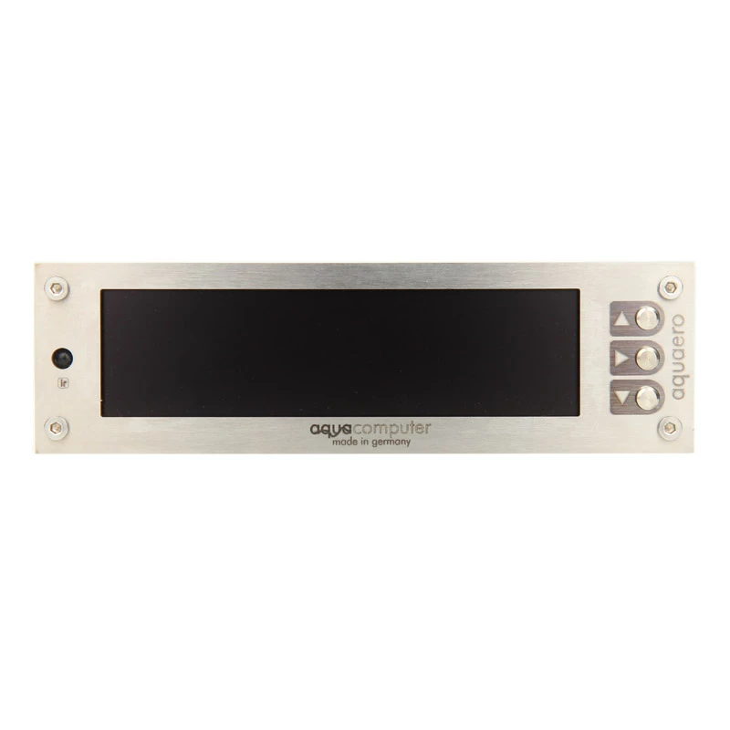 Aqua Computer 53145 kontroler prędkości wentylatora LCD stal nierdzewna