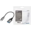 LogiLink USB 3.2 Gen1 adapter Type-C M na USB-A F OTG aluminiowy 0,15 m