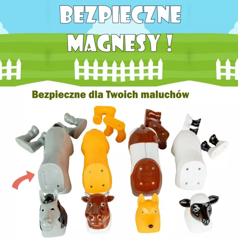 Malblo Magnetyczny zestaw zwierząt hodowlanych
