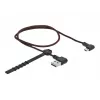 Kabel USB DeLOCK EASY-USB 2.0 Typu-A na Micro-B Męski 0.5 m Czarny