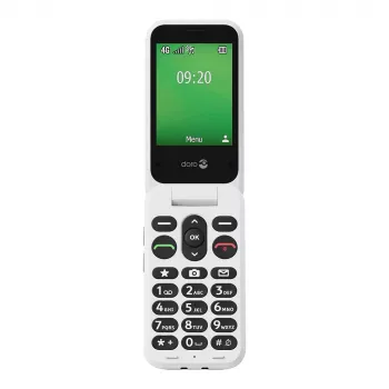 Doro Leva E22 Feature Phone z klapką, 2,8 cala (7,11 cm) Wyświetlacz, Single SIM, 0,3 MP kamera, 1150 mAh, 127,8 g, Czerwony/Biały