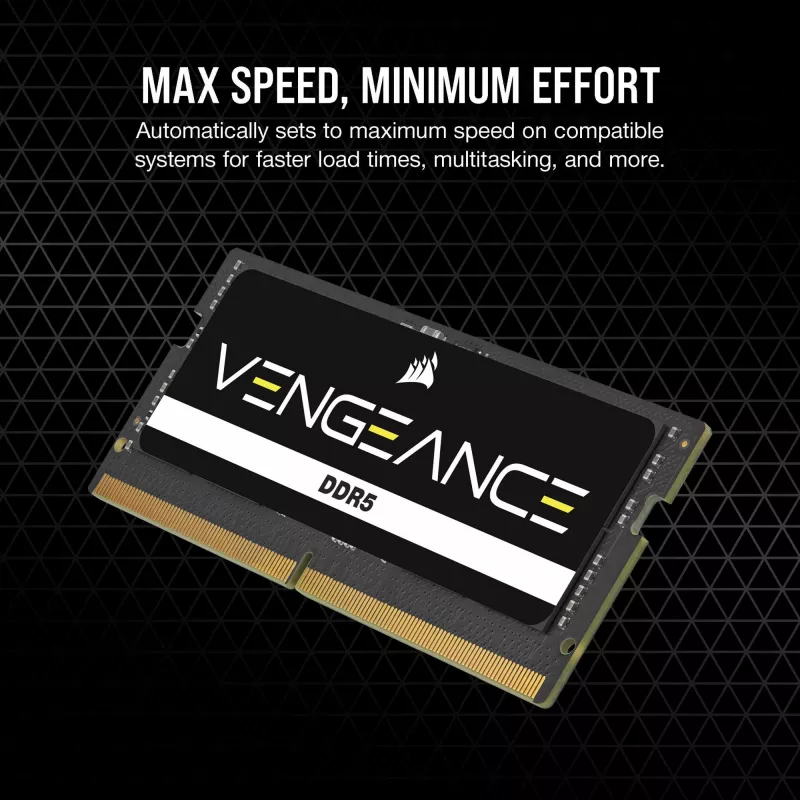SO-DIMM 64 GB DDR5-5600 (2x 32 GB) Dual-Kit, pamięć czarna, CMSX64GX5M2A5600C48, Vengeance