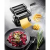 Ręczna maszynka do makaronu GEFU GF89426 — do lasagne, tagliatelle, tagliolini; stal nierdzewna i tworzywo sztuczne; 205×200×155 mm