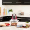 Russell Hobbs 27130-56 elektryczny siekacz do żywności 0,5 l 200 W Czarny, Czerwony, Przezroczysty