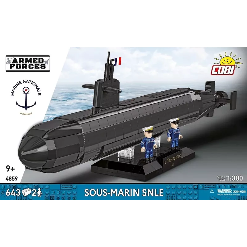 Cobi Blocks Sous-Marin SNLE zestaw konstrukcyjny — 643 elementy