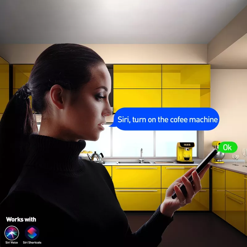 Inteligentna wtyczka ścienna WiFi Tellur TLL331531 — 3600W 16A, pilotów Wi‑Fi