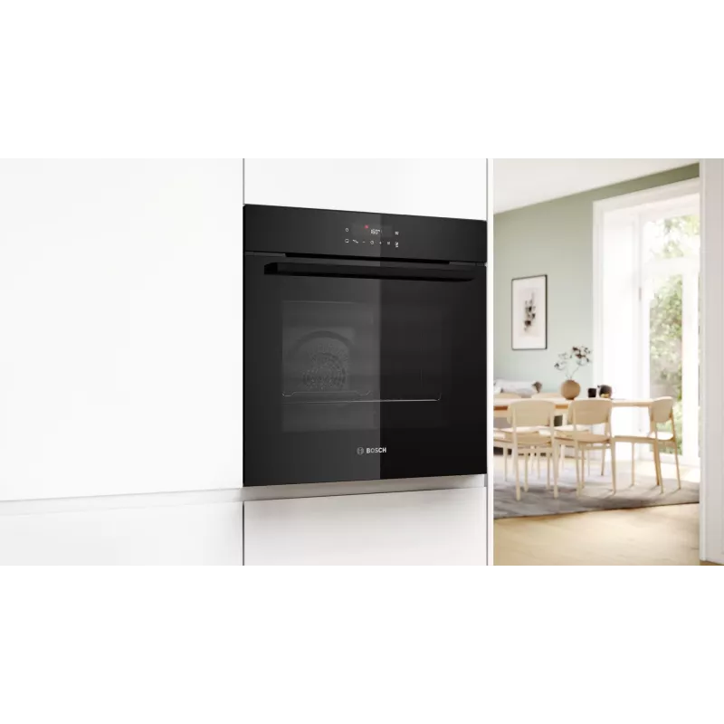 BOSCH Serie 2 HBA571BB4 piekarnik 71 L 3600 W czarny + BOSCH HEZ538000 prowadnica