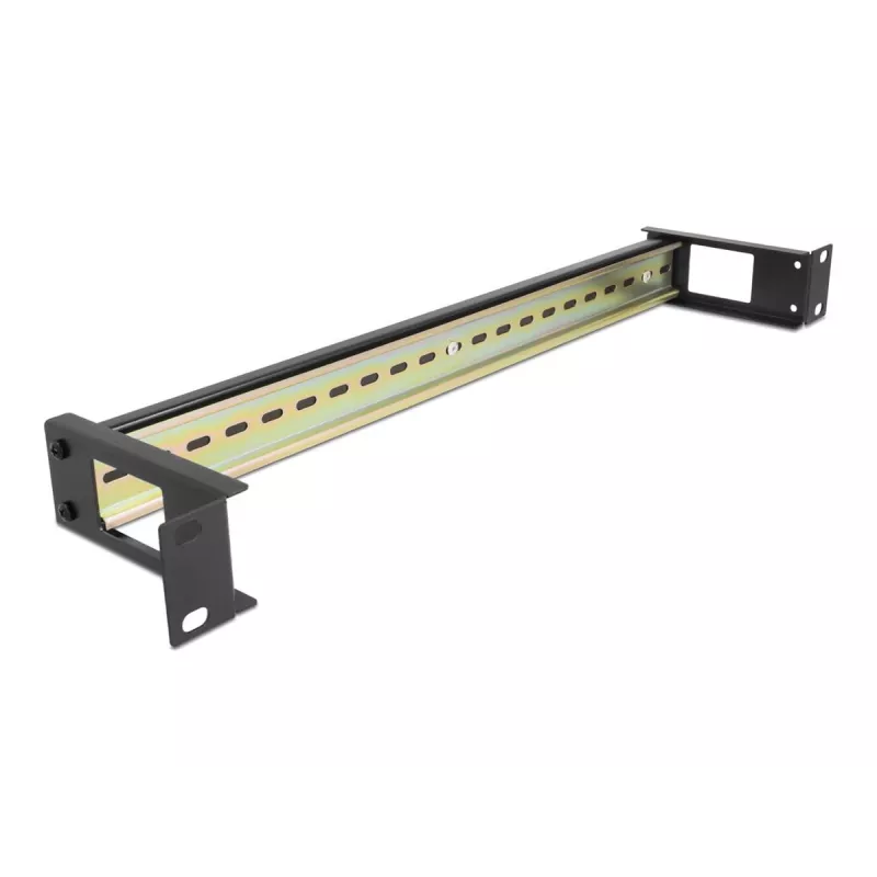 Panel na szynę DIN DeLOCK 67031 Czarny Metal 19 cali 482,6 mm