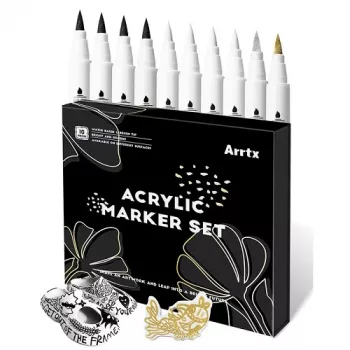 Markery akrylowe Arrtx LC303601 zestaw 10 sztuk, 4 kolory