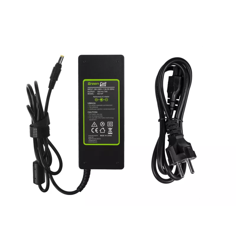 Zasilacz/adapter Green Cell AD14P do użytku wewnętrznego 90 W Czarny