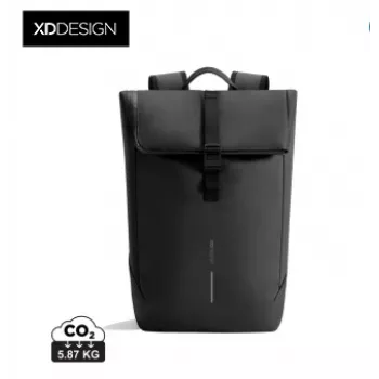 Plecak XD Design Urban wodoodporny z klapą - kremowo-czarny