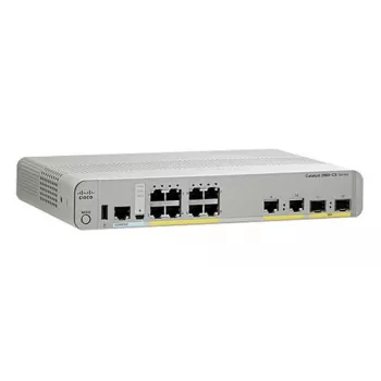 Cisco - Catalyst 2960CX-8TC-L - Switch - zarządzany - 8 x 10/100/1000 + 2 x SFP + 2 x 10/100/1000 (Uplink) biurkowy do montażu w szafie rack