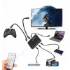 Przełącznik HDMI video MEDIA-TECH MT5207, 5 wejść HDMI, 1 wyjście HDMI, czarny