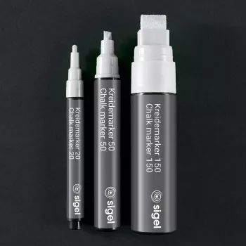 Sigel BA178. Schreibfarben: Weiß, Punkttyp: Geschoss, Strichbreite (min): 1 mm. Menge pro Packung: 2 Stück(e), Verpackungsart: Sichtverpackung (BA178)