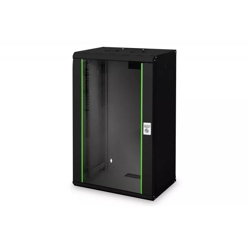 Digitus Unique DN-19 20-U-SW - szafka - szafka sieciowa - do montażu ściennego - czarna, RAL 9005 - 20U - 48,3 cm (19 inch)