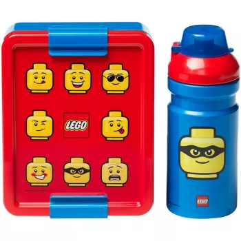 Zestaw lunchowy LEGO 40580001 Bright niebieski — dziecięcy lunchbox i bidon