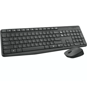 Logitech MK235 Bezprzewodowy zestaw klawiatury i myszy pełnowymiarowy szary