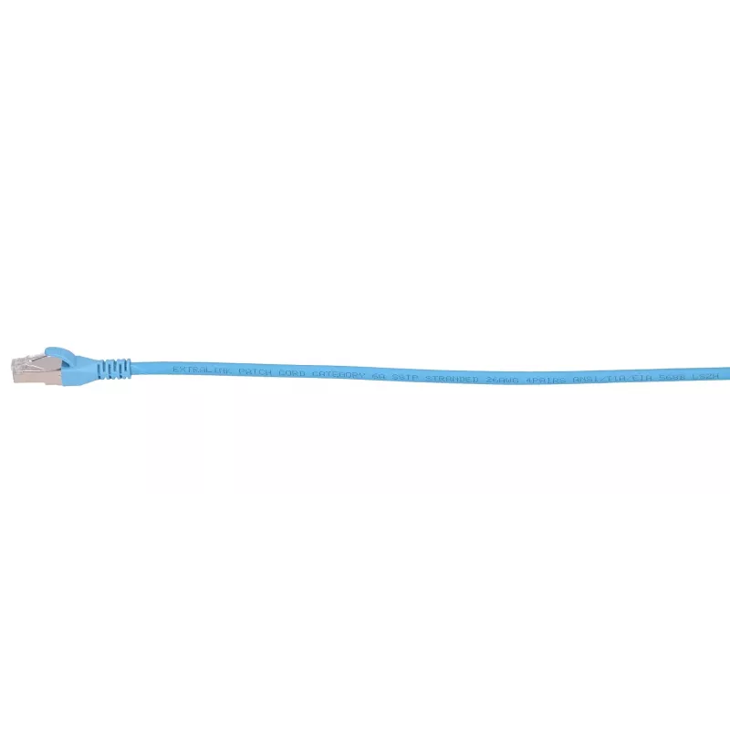 Kabel sieciowy Extralink LAN Patchcord Kat.6A RJ-45 Cat6a 1m Niebieski
