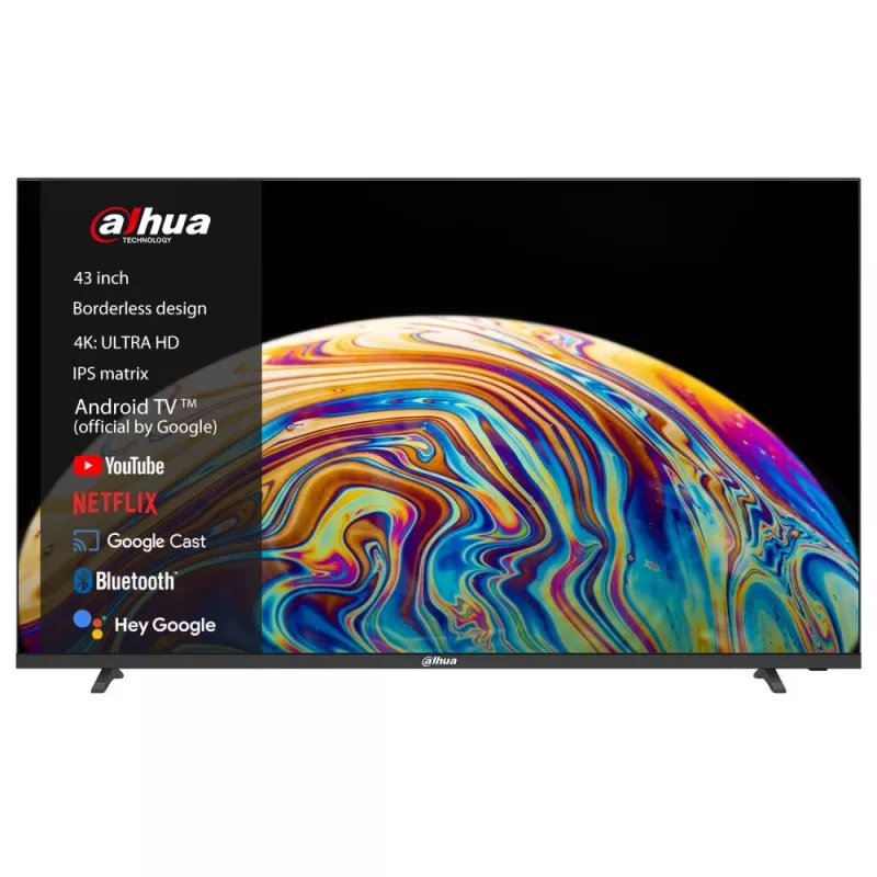 Dahua Technology DHI-LTV43-SD400 Telewizor 108 cm (42.5 cala) 4K Ultra HD Smart TV Wi-Fi Czarny 260 cd/m²