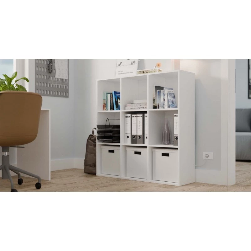 MALAX 3x3 H Biały SHELVING UNIT