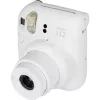 Aparat natychmiastowy Fujifilm Instax Mini 12 biały — odbitki 86×54 mm, ogniskowa 60 mm, bateria AA