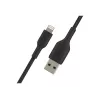 Kabel pleciony USB-Lightning 1m Czarny
