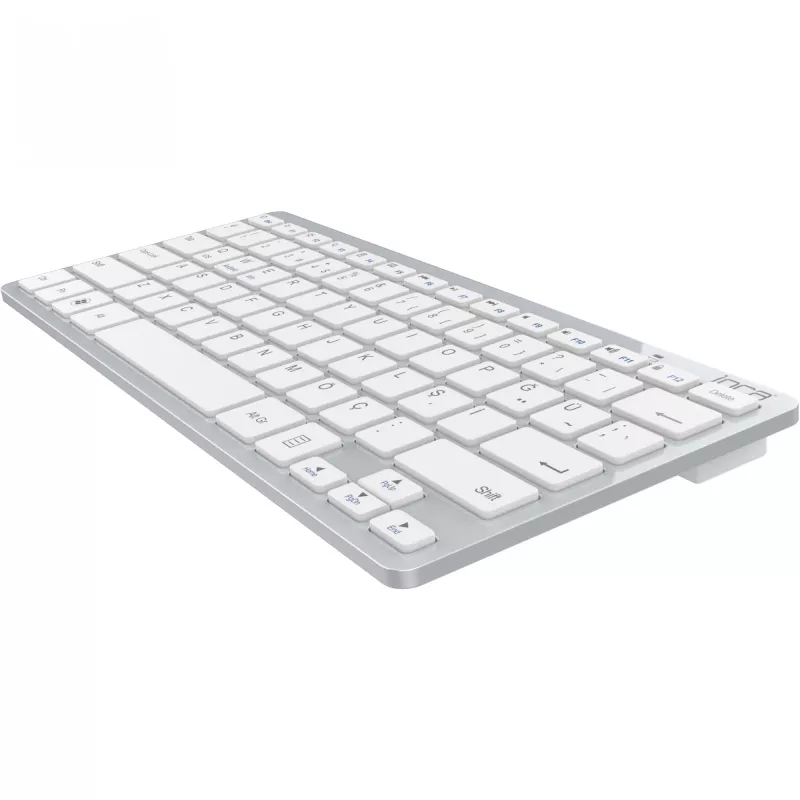 Klawiatura bezprzewodowa Inca IBK-569BT Bluetooth 78 klawiszy metaliczny srebrny
