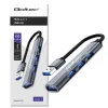 Hub USB QOLTEC 53793 — wejście USB 3.0, 3× porty USB 2.0
