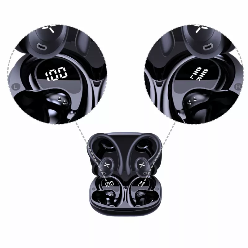 Bezprzewodowe słuchawki sportowe MANTA Rytmo Sport 2 MATWS012BK — True Wireless, douszne, czarne
