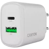 Ładowarka CANYON OnCharge 250 25W 1xPD 1xQC EU Biała