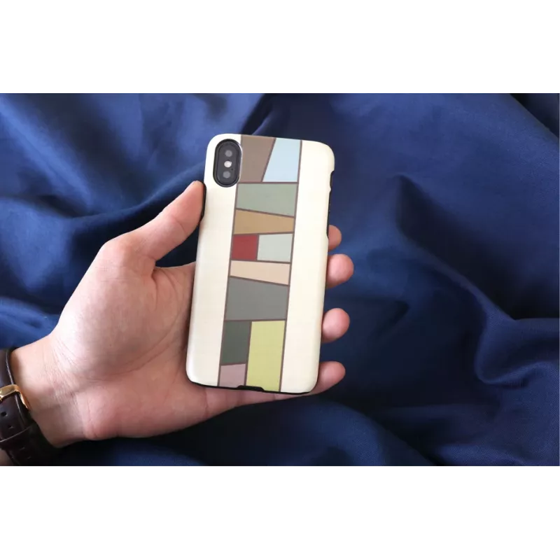 Etui na smartfona man and wood do iPhone X/XS — białe