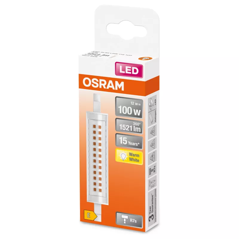 Żarówka LED LEDvance Osram cienki LINE 12 W R7s 1521 lm 2700 K
