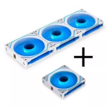 Zestaw wentylatorów Lian Li UNI FAN SL-INF 120 ARGB PWM, 4 sztuki, biały