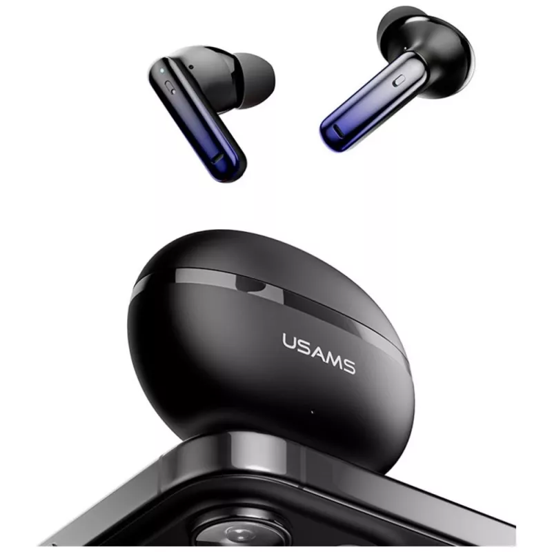 Słuchawki Bluetooth Usams TWS E02 ANC+ENC czarne