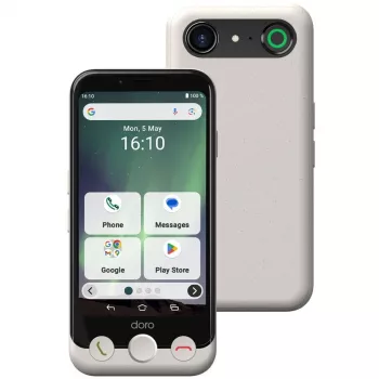 Smartfon Doro Aurora A10 4.5 cala 4GB RAM 64GB Czarny Biały