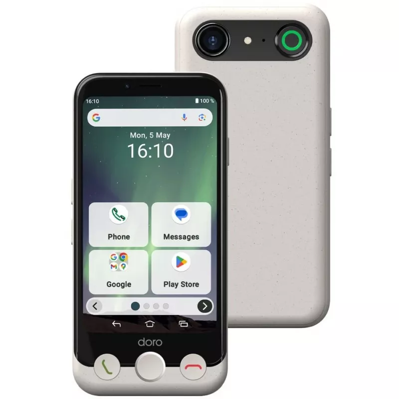 Smartfon Doro Aurora A10 4.5 cala 4GB RAM 64GB Czarny Biały