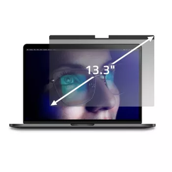 Qoltec Filtro Privacy GDPR do MacBook Air 13 inch Magnetyczna Ochrona Oczu (13.60, 16:9), Folia Ochronna na Notebook