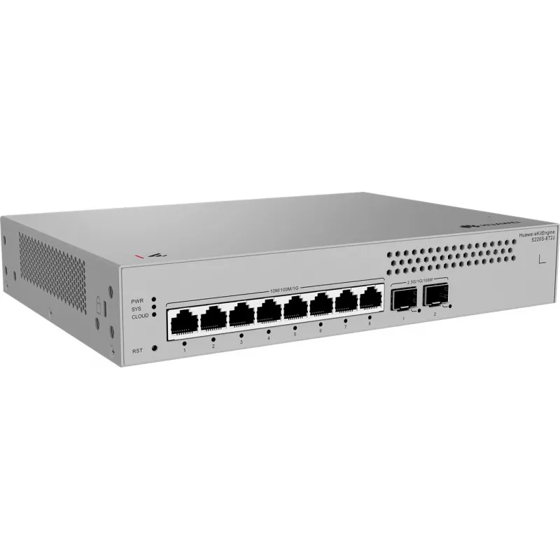 Managed Switch HUAWEI S220S-8T2J L2 Gigabit Ethernet 8 Ports 1U szary
