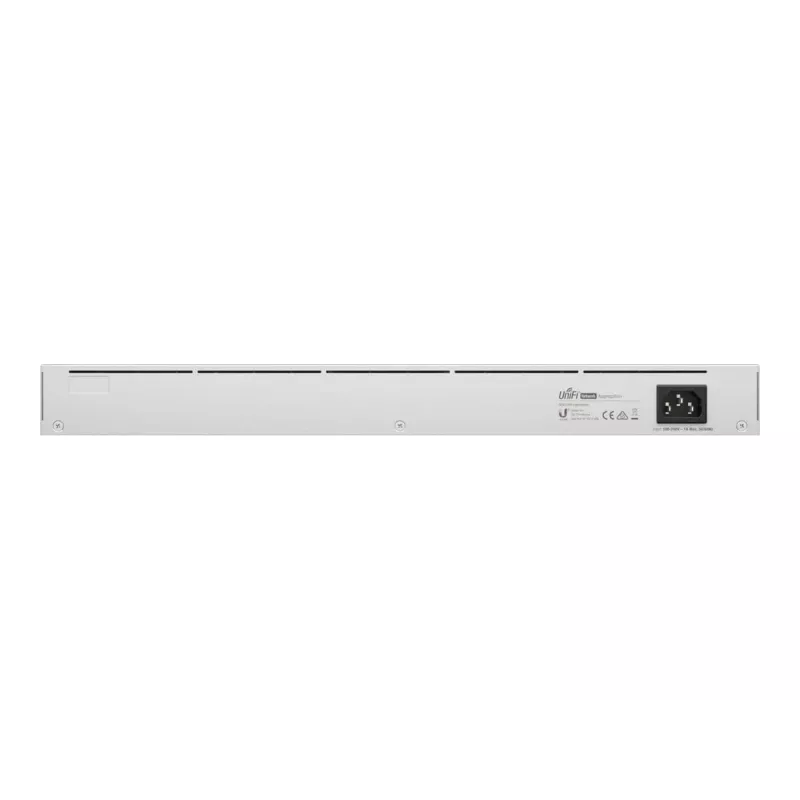 Zarządzany przełącznik sieciowy L2 UBIQUITI USW-Aggregation — 8 slotów SFP+, obsługa 10G, bez wentylatora, 1U do szafy rack, srebrny