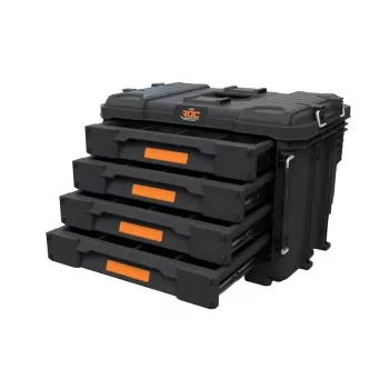 Skrzynka narzędziowa KETER DIY ROC Pro Gear 4 Drawers Unit XL z 4 szufladami, technopolimer, 25 L