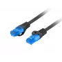 Kabel sieciowy LANBERG Cat6a S/FTP RJ-45 PCF6A-10CC-0500-BK, 5 m, LSZH, 26 AWG, CCA, czarny