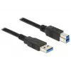Kabel USB DeLOCK 85068 USB 3.2 Gen 1 2 m USB A USB B Czarny