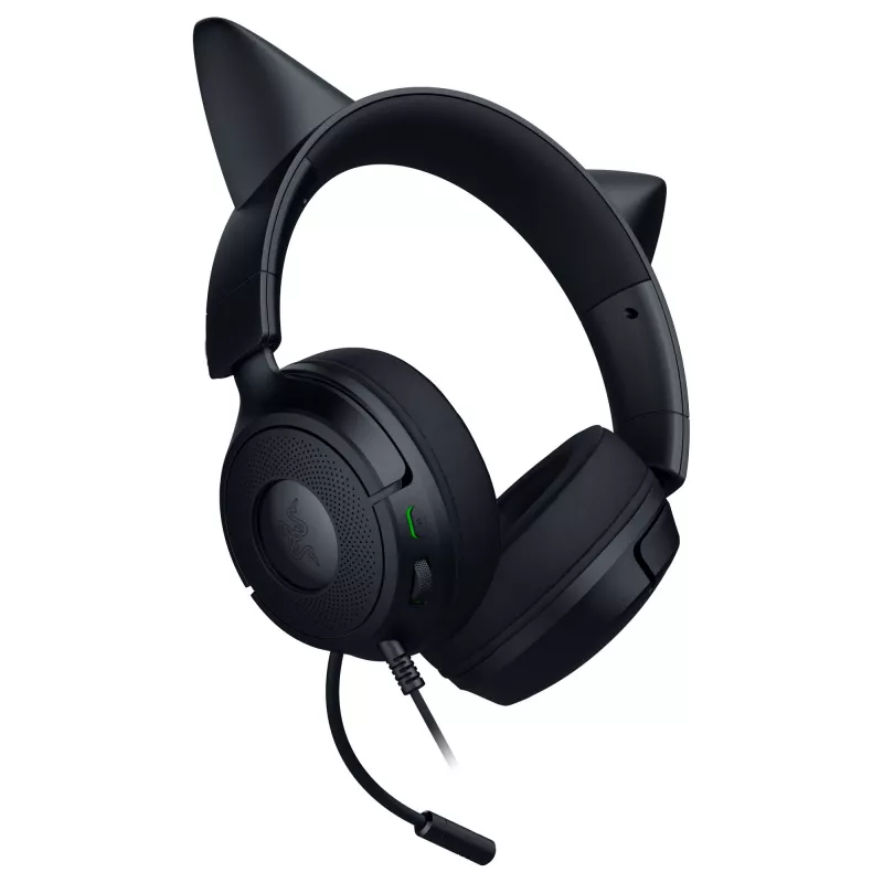 Przewodowy zestaw słuchawkowy do gier Razer Kraken Kitty V3 X — nauszny, zintegrowany mikrofon