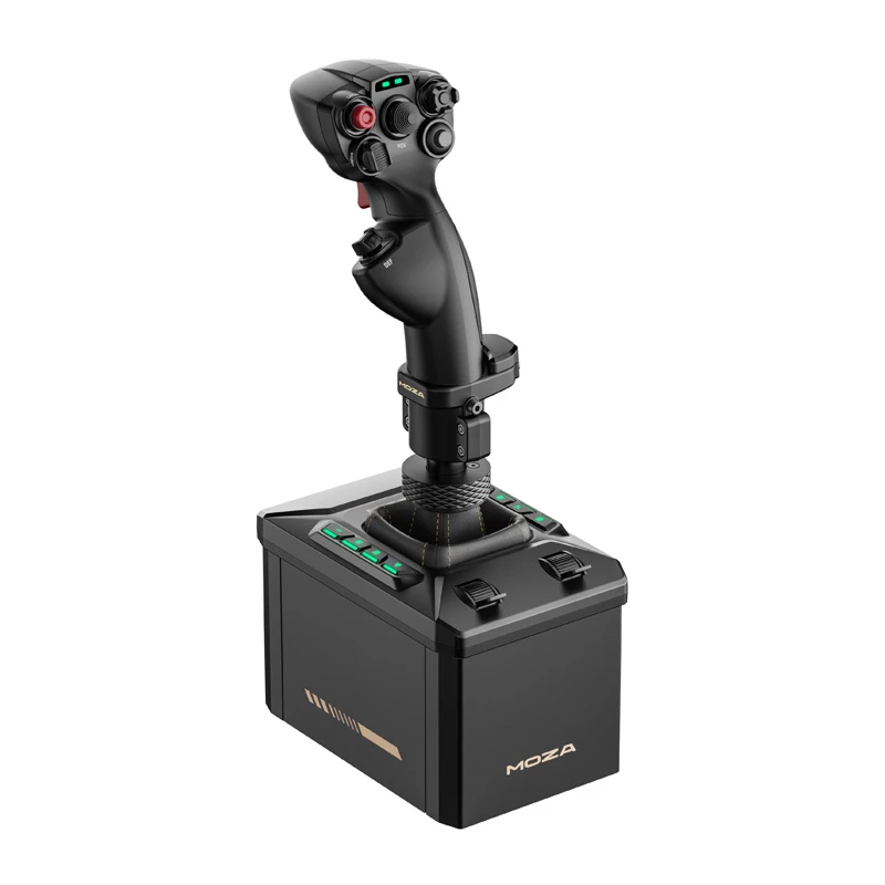 Zestaw stojaka do lotów MOZA AB6 Flight Simulator — czarny, konstrukcja ABS, aluminium i włókno węglowe, zasilanie AC 110–220 V, moc szczytowa 72 W