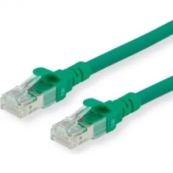 ROLINE - Kabel krosowy - RJ-45 (M) na RJ-45 (M) - 30 cm - SFTP, PiMF - CAT 6 - Bezhalogenowy, Wtryskiwany, Linka - Zielony (21.15.2954)