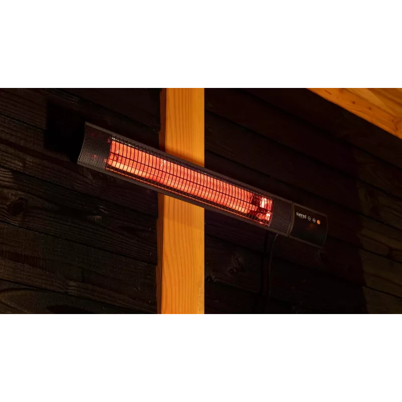 Promiennik podczerwieni SUNRED RD-DARK-25, 2500 W, do montażu naściennego, IP55, czarny