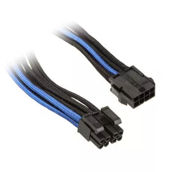 Silverstone EPS 8-Pin do EPS/ATX 4+4-Pin kabel, 300 mm - czarny/ (SST-PP07-EPS8BA)