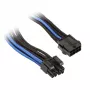 Silverstone EPS 8-Pin do EPS/ATX 4+4-Pin kabel, 300 mm - czarny/ (SST-PP07-EPS8BA)