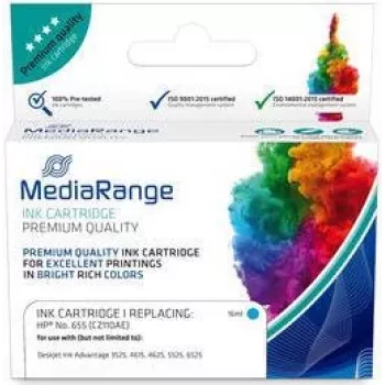 Wkład atramentowy MediaRange MRHP655C Zamiennik cyjan